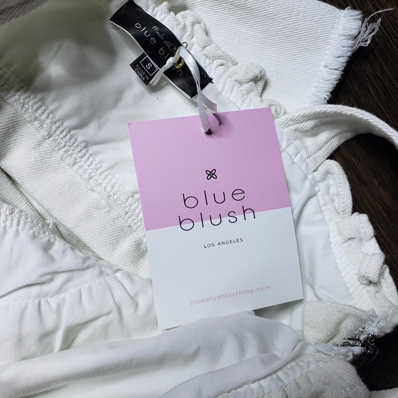 white denim romper - Picture 4 of 4